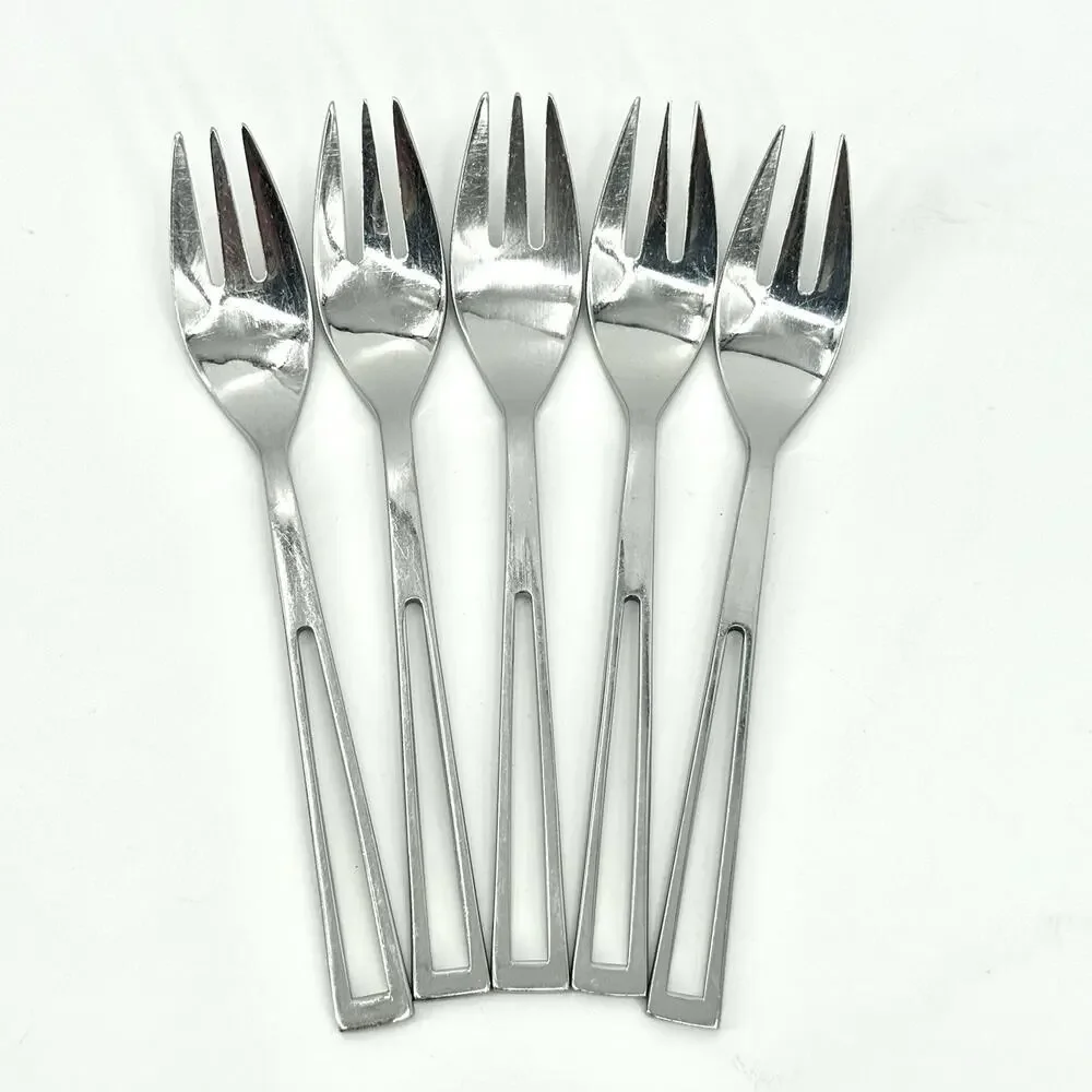 Supreme Cutlery Aperto Stainless Steel Dinner Forks Set Of 5 Japan 7 1/8 inch